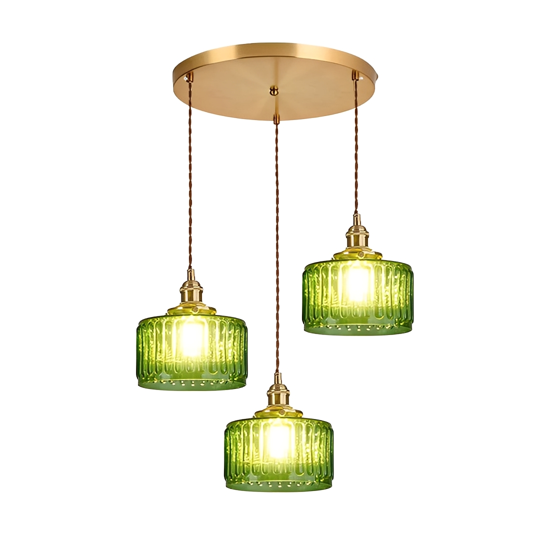 Miriam – Kreativer Brass-Glas Kronleuchter