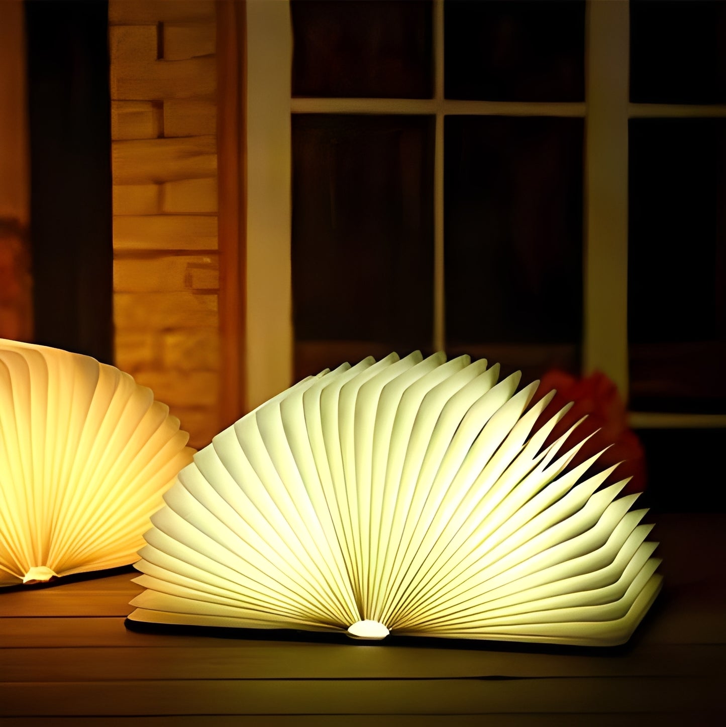 Faye – Faltbare Nachtlampe aus Leder