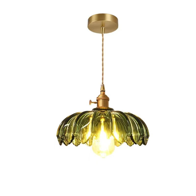 Jaynard – Messing-Glas-Pendelleuchte