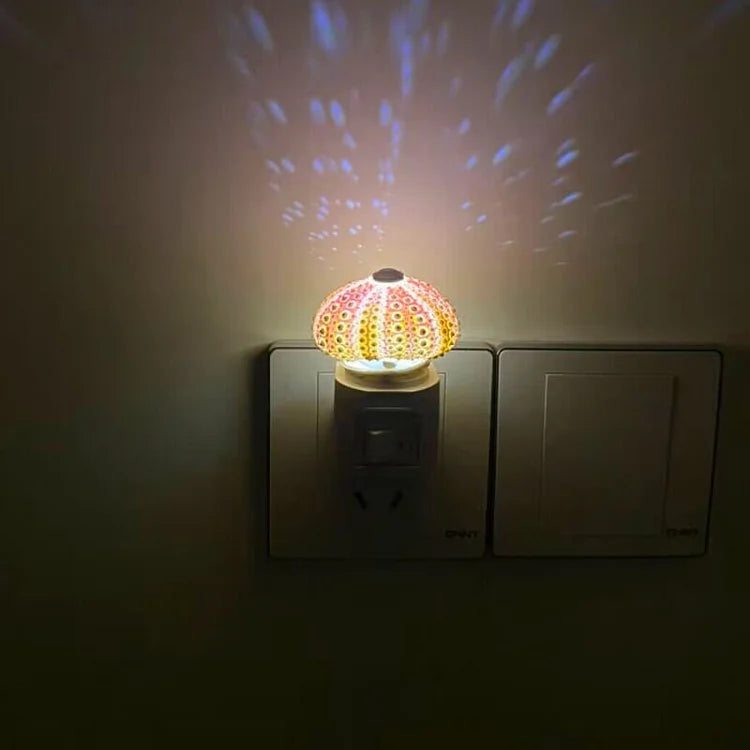 Nerida – Handgefertigte Seeigel-Qualle Nachtlampe