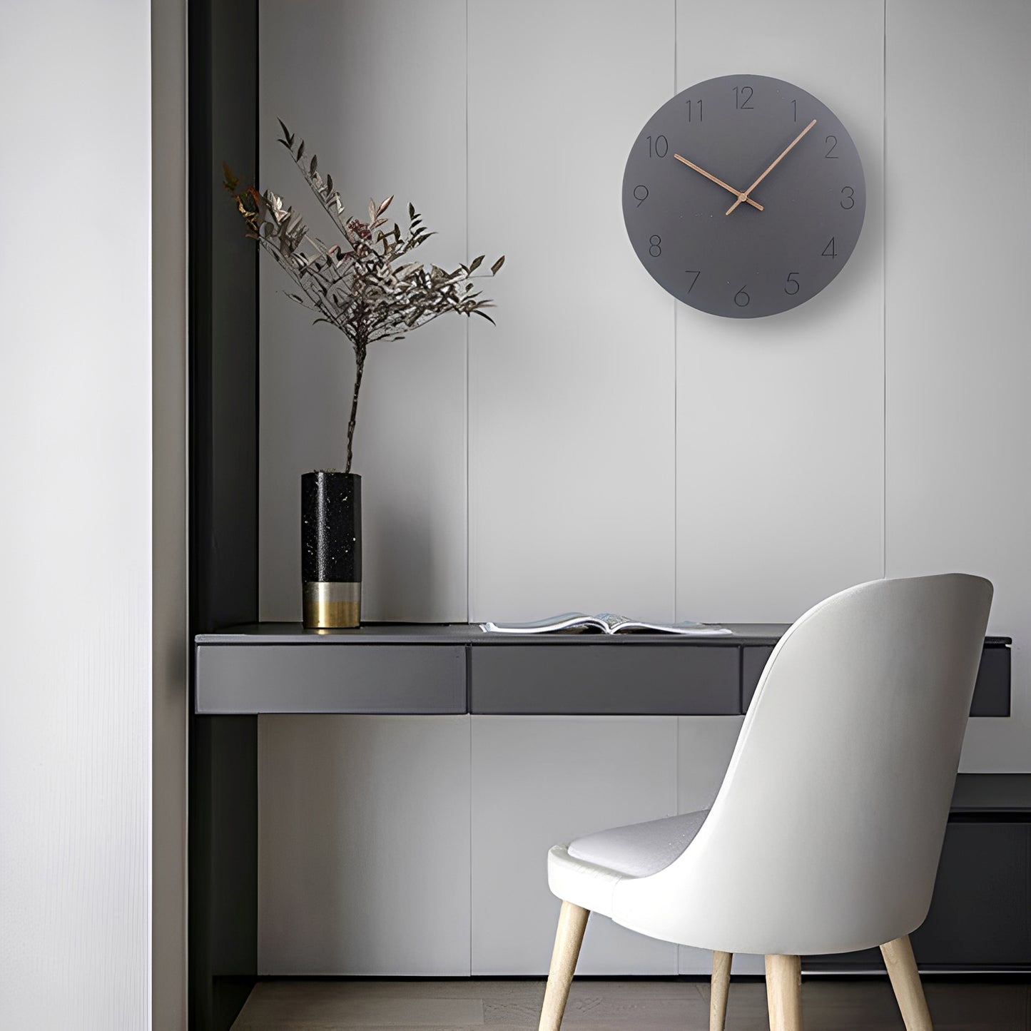 Skandor – Minimalistische Wanduhr im nordischen Stil