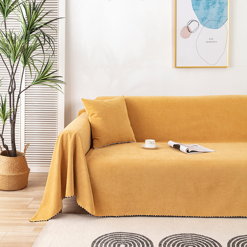 Mira – Solide Cord-Ledersofa Schutzdecke
