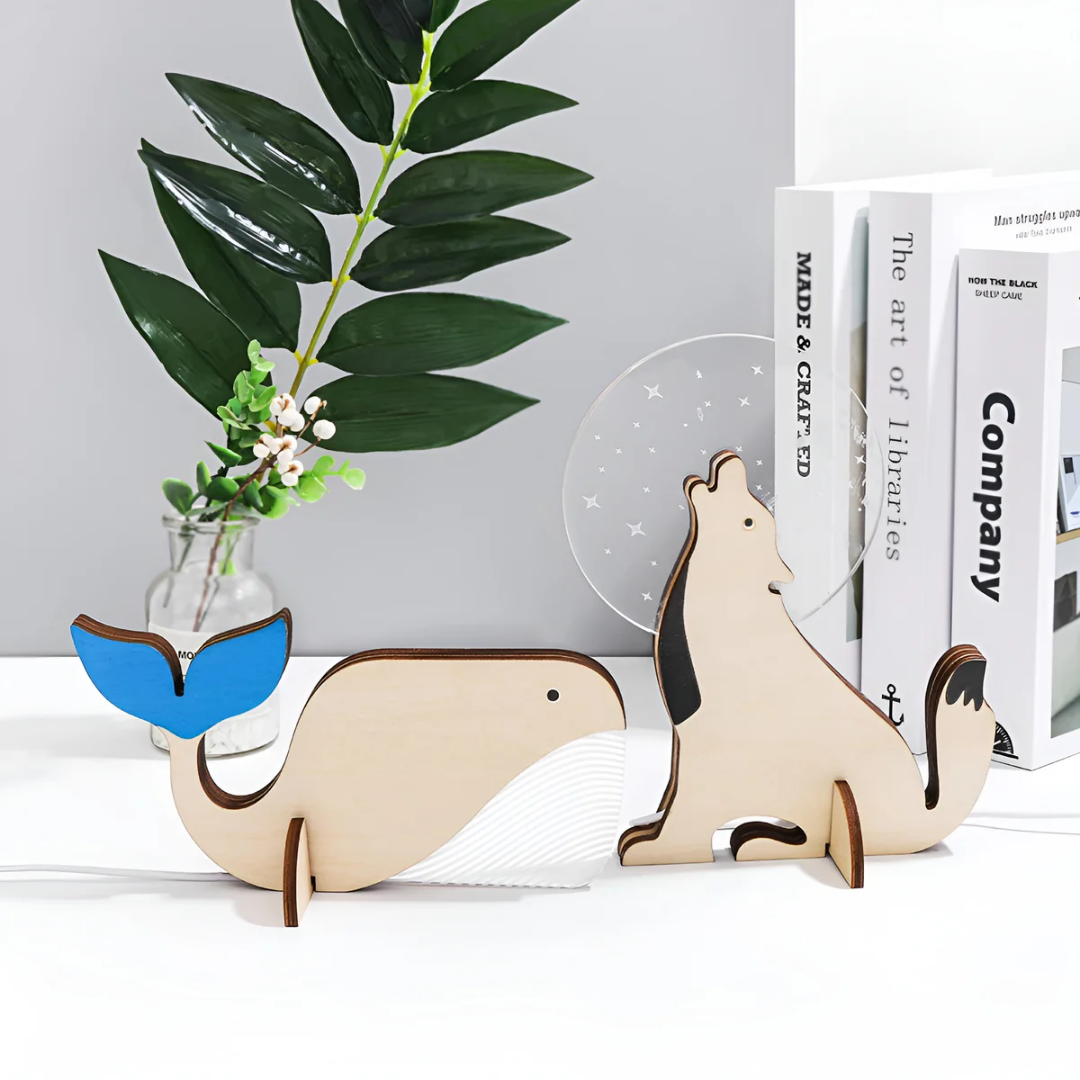 Telyx – Holz-LED-Tischlampe