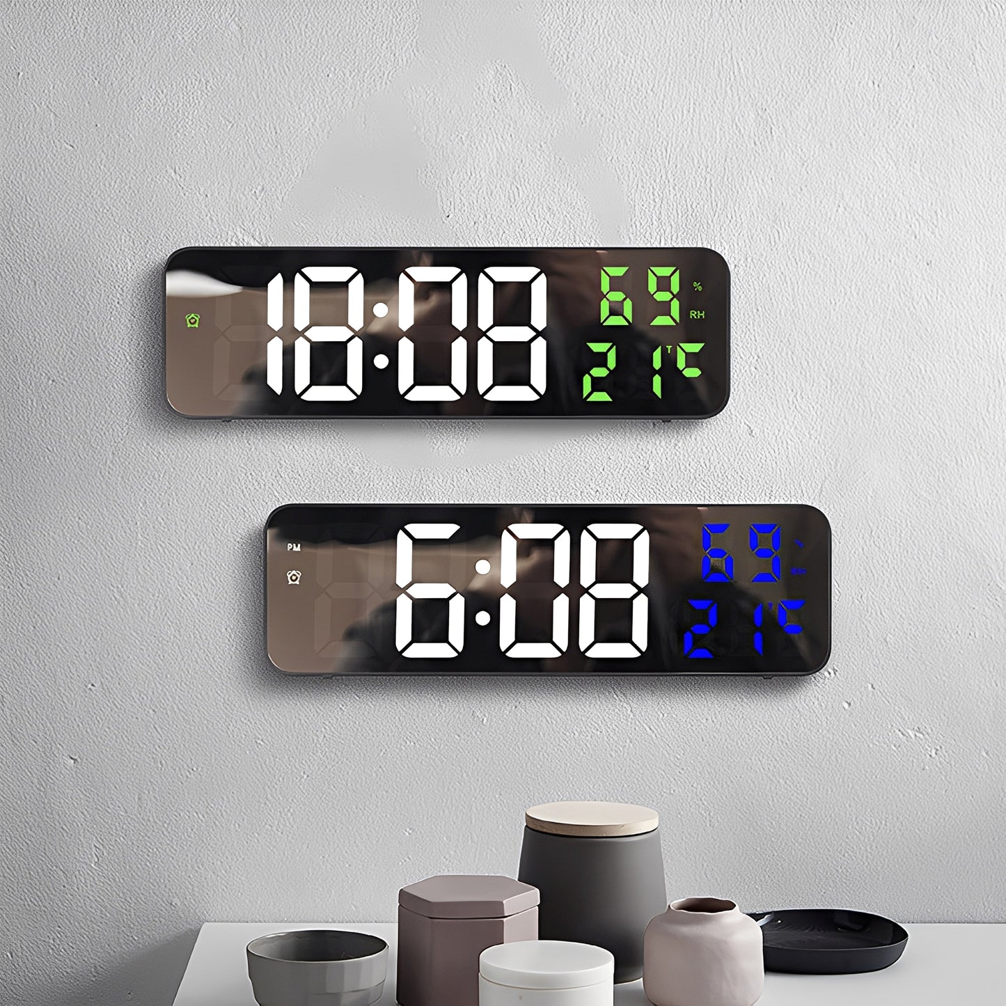Nairo – Digitale LED-Wanduhr