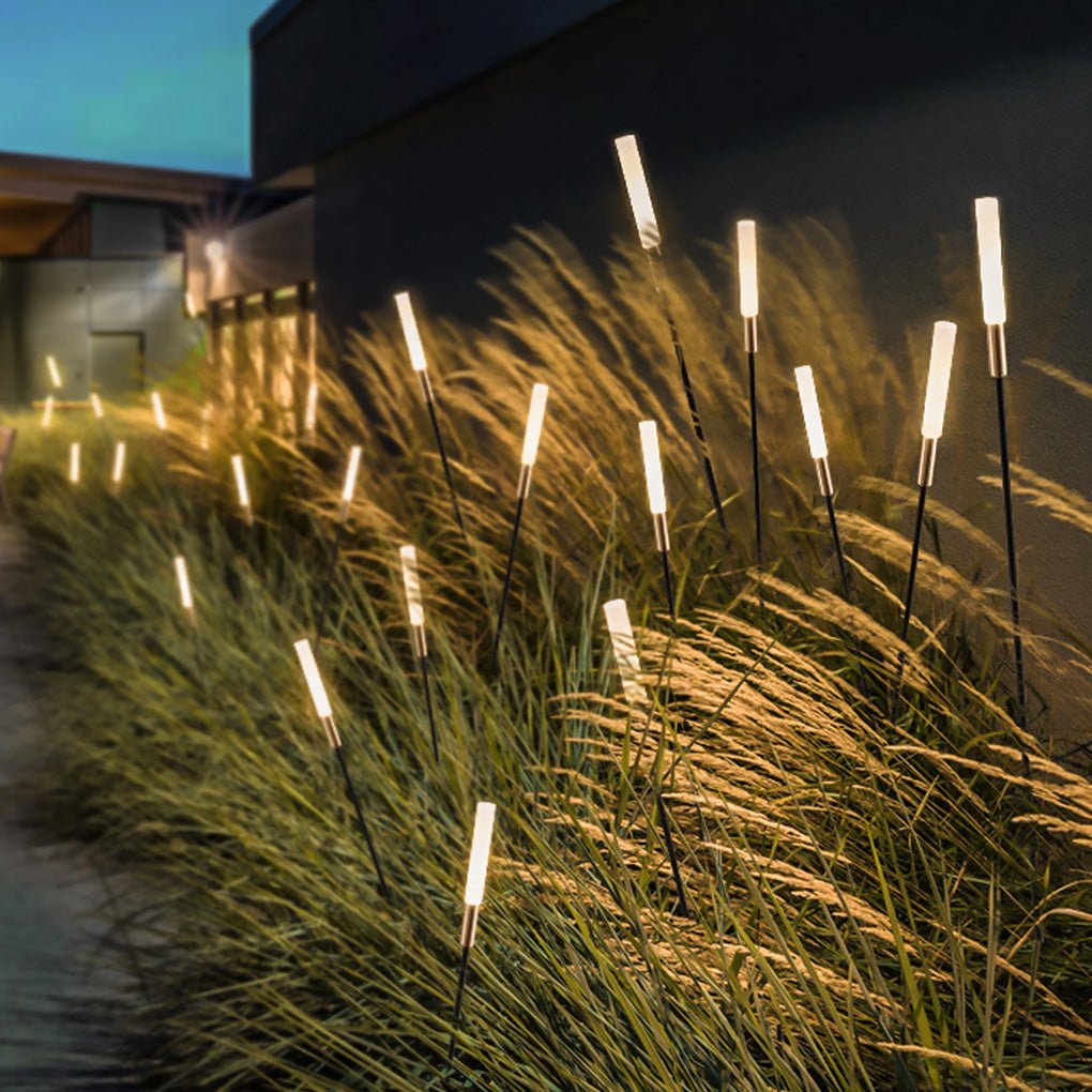 Florin – Solarbetriebene Schilfrohr-Gartenlampe