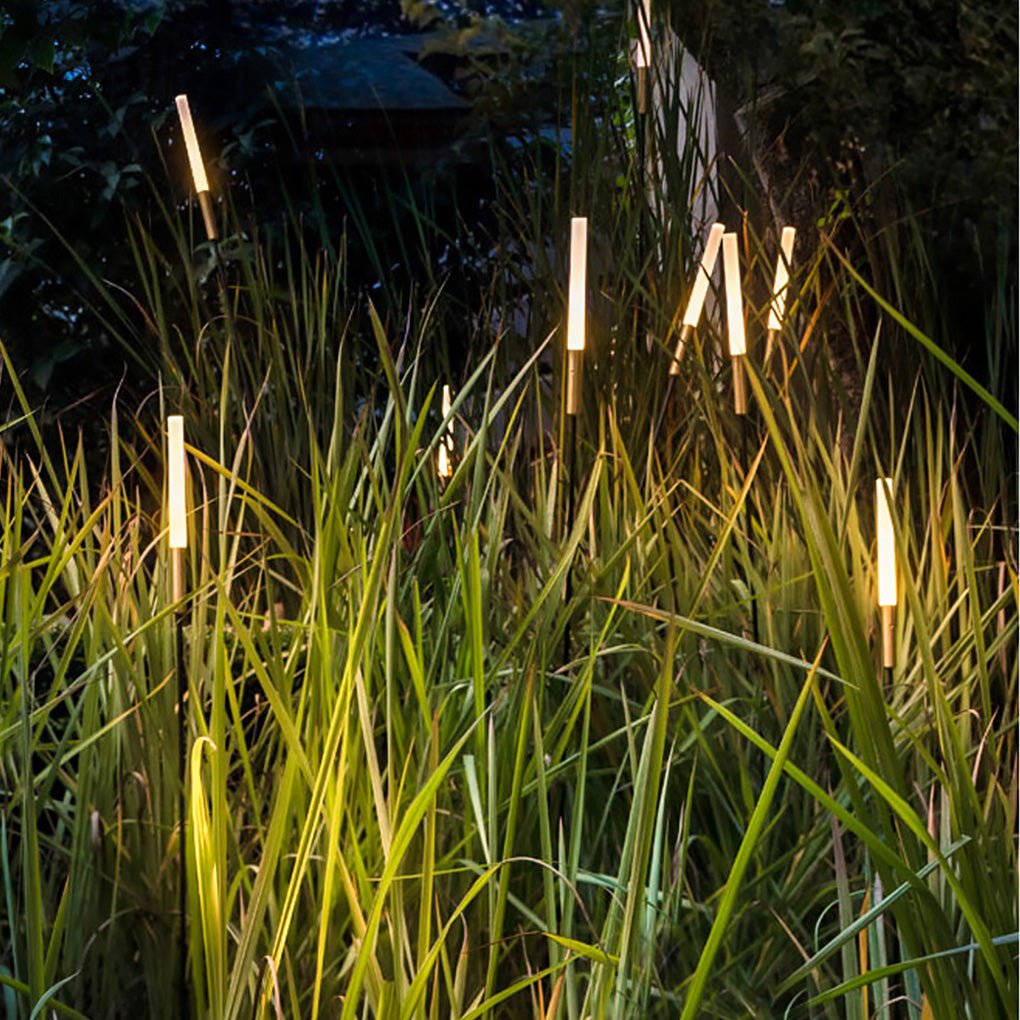 Florin – Solarbetriebene Schilfrohr-Gartenlampe