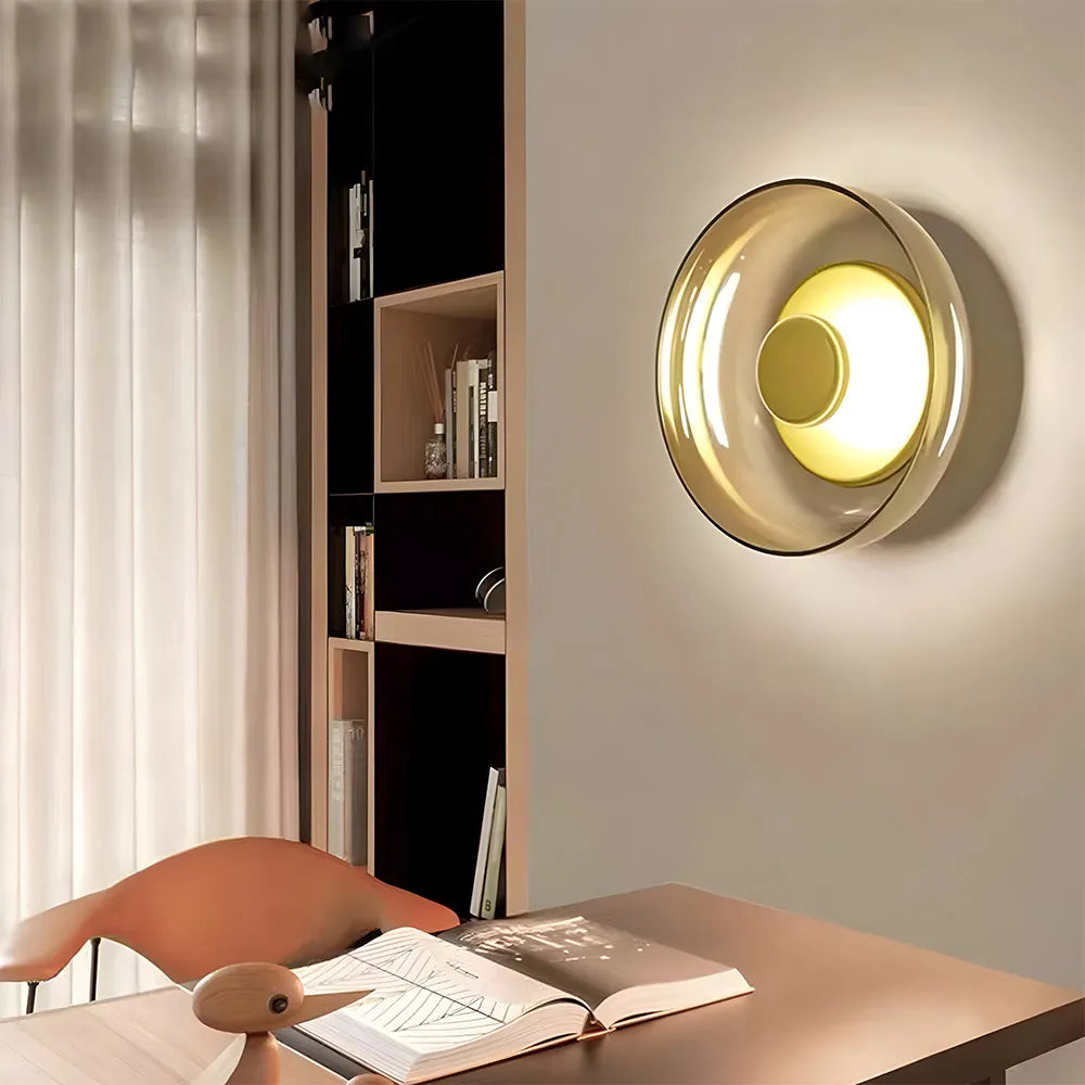 Fred – Industrielle Glas Wandlampe