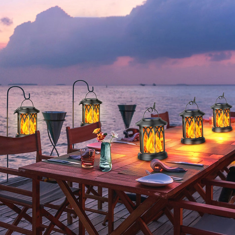 Lucian – LED Solar-Flammenlampe