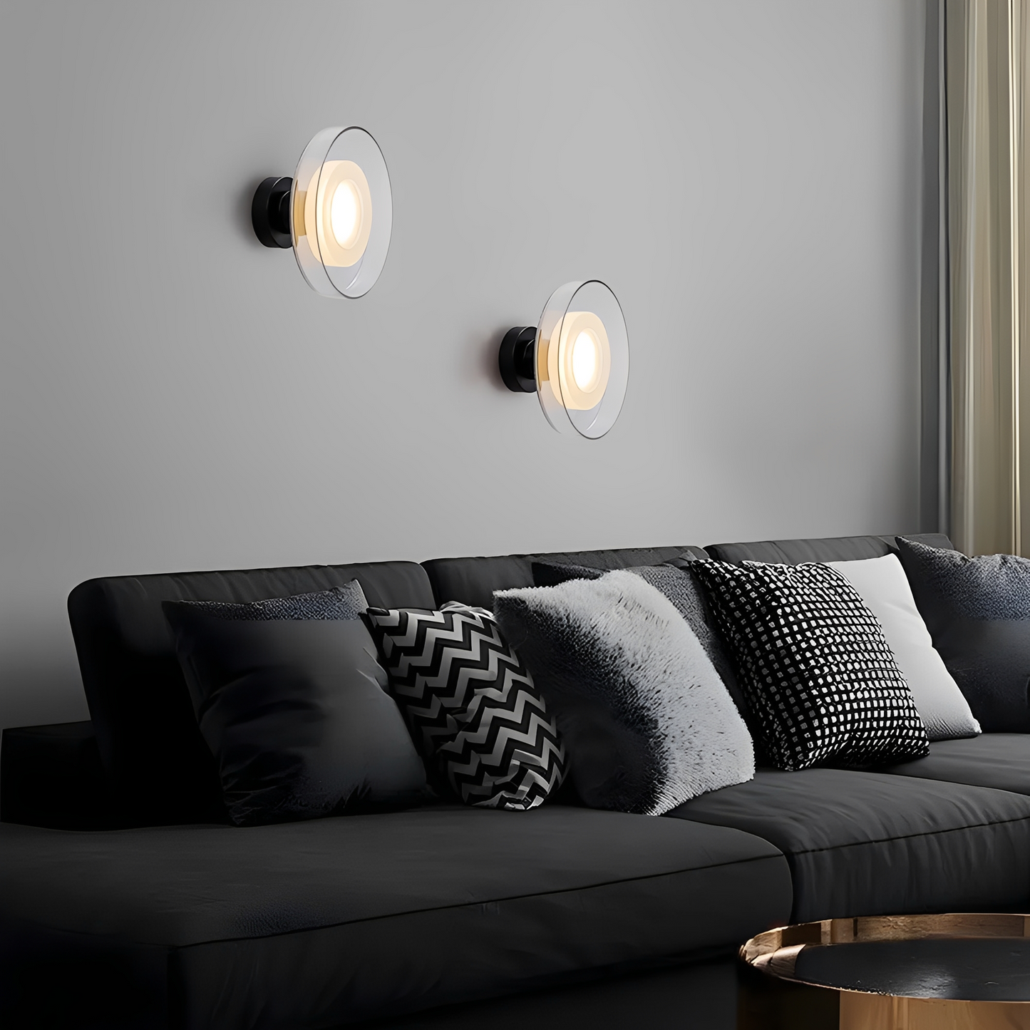 Shane – Nordic Minimalistische Glas LED Wandleuchte