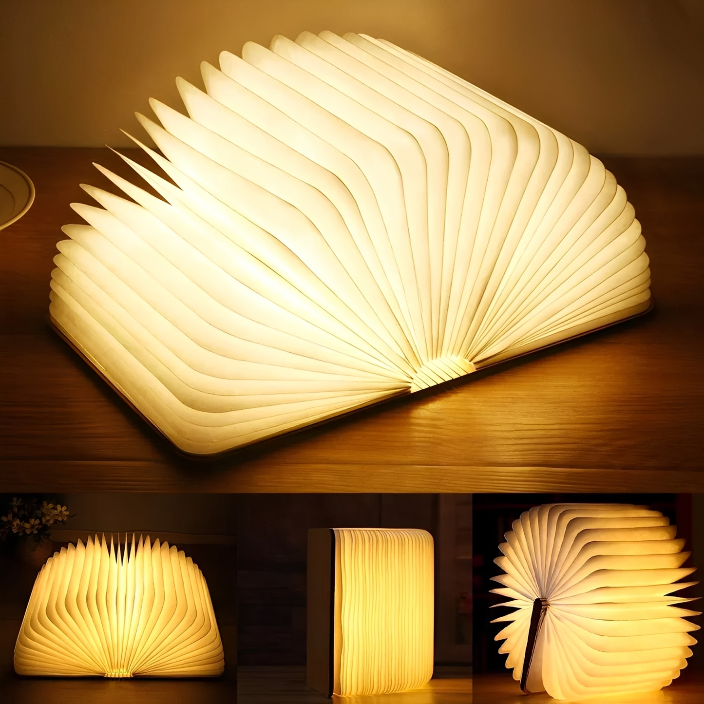 Faye – Faltbare Nachtlampe aus Leder