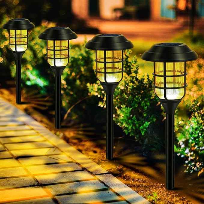 Miyu – Solar LED Gartenleuchte im Streifen-Design
