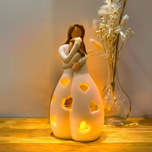 Maria – Rustikale Harz-Kerzenlampe