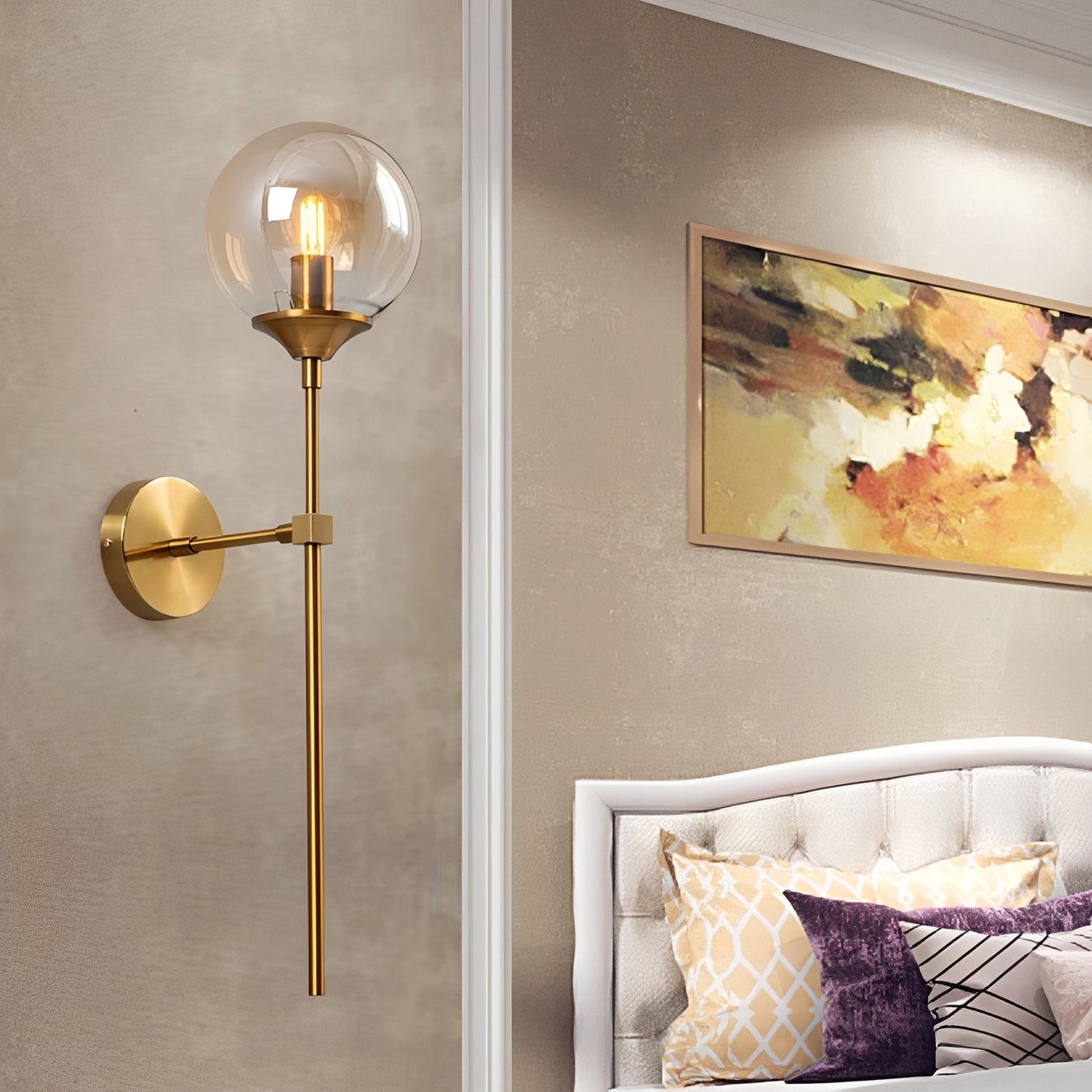 Hera – Moderne Nordische Glas-Wandleuchte