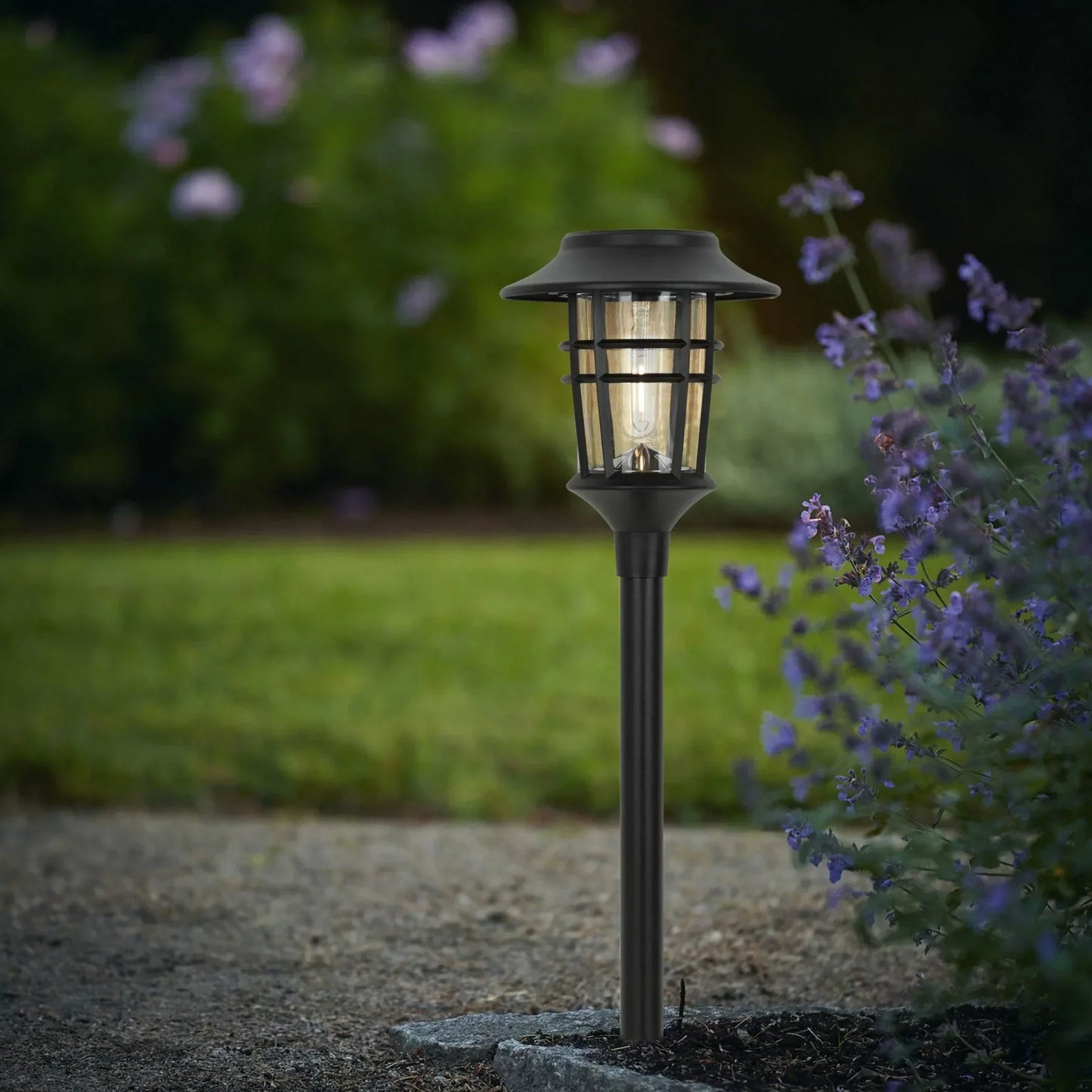 Miyu – Solar LED Gartenleuchte im Streifen-Design