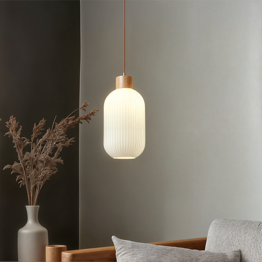 Akari – Japanische Glas-Pendelleuchte