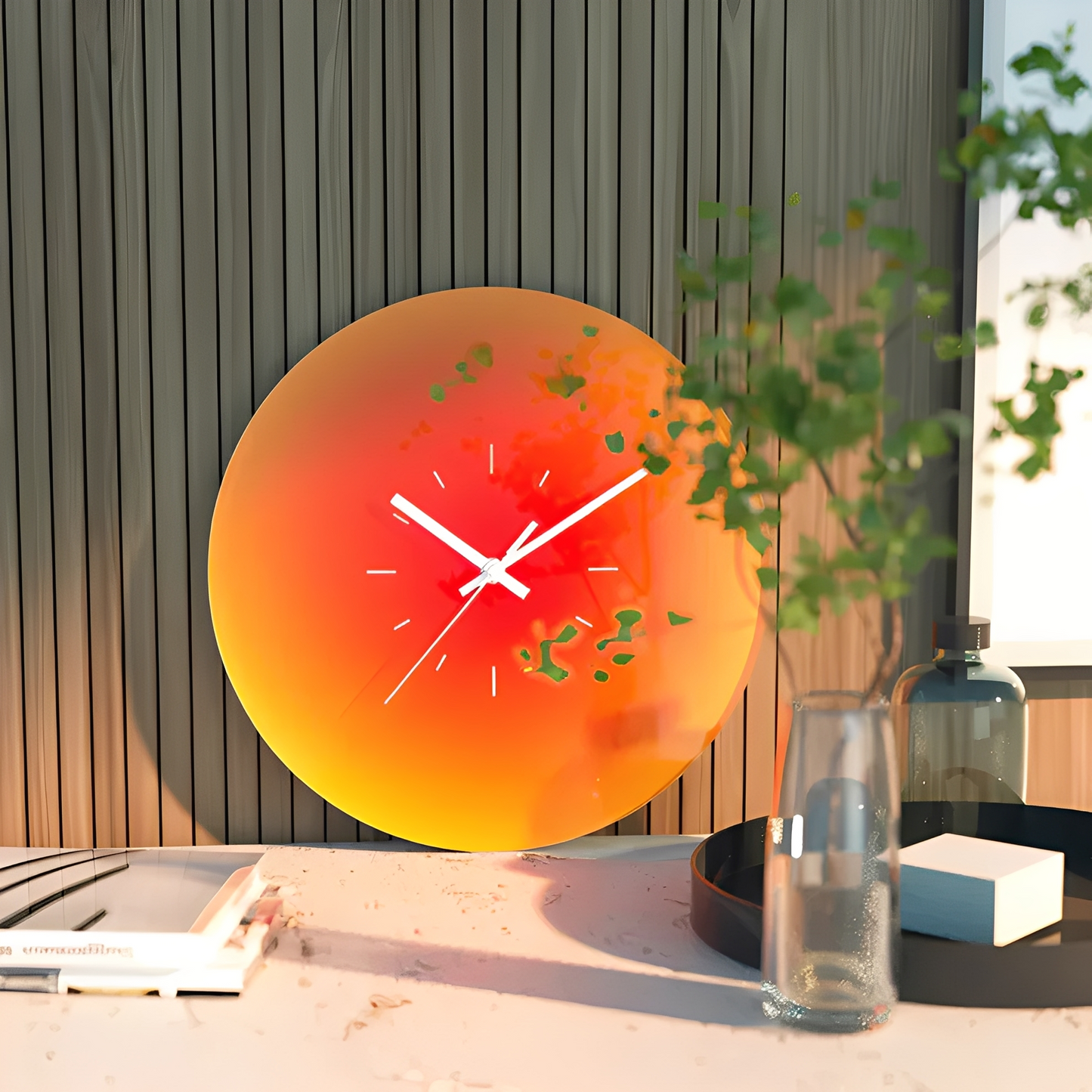 Sonya – Elegante Glas-Wanduhr