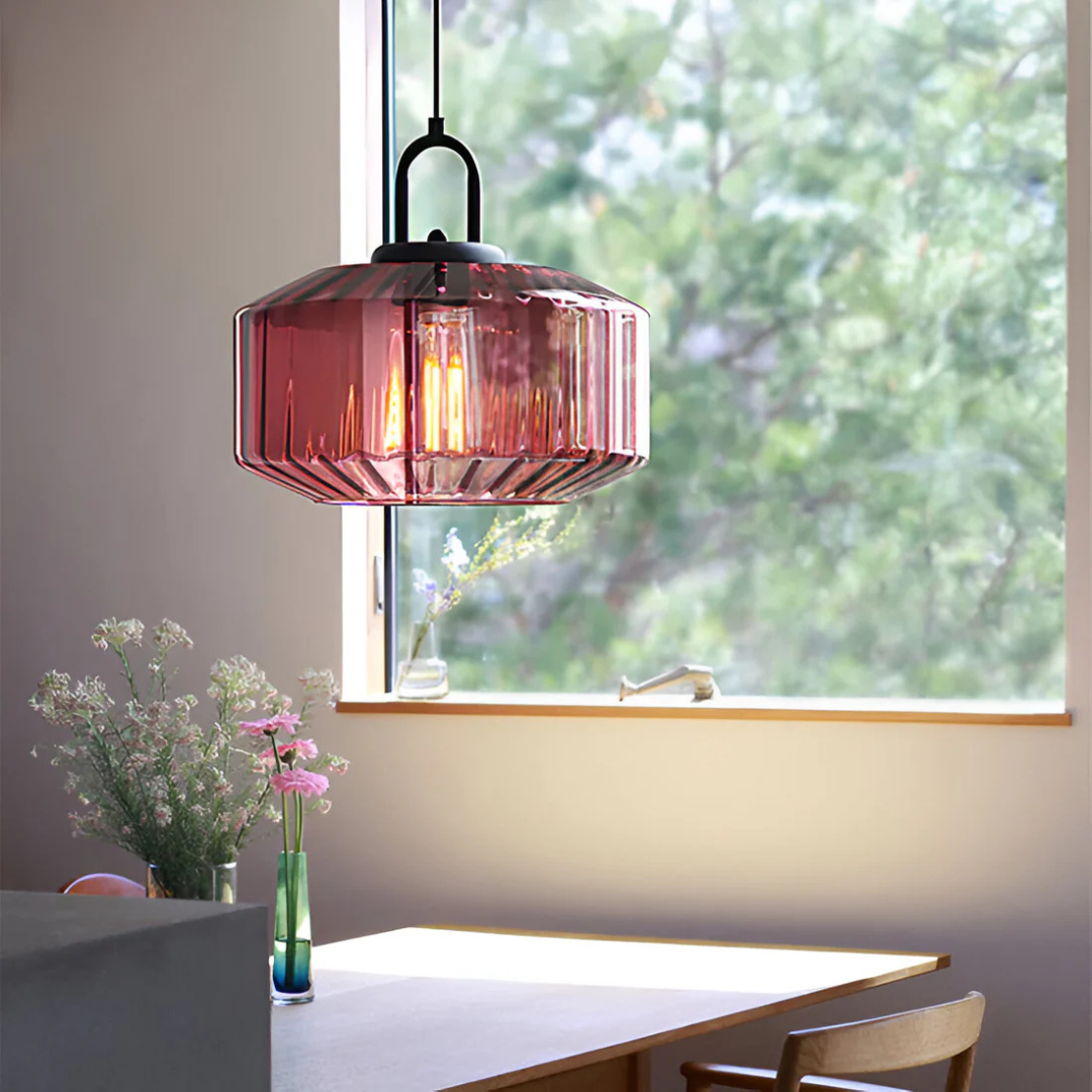Vireon – Hochwertige Buntglas-Pendelleuchte
