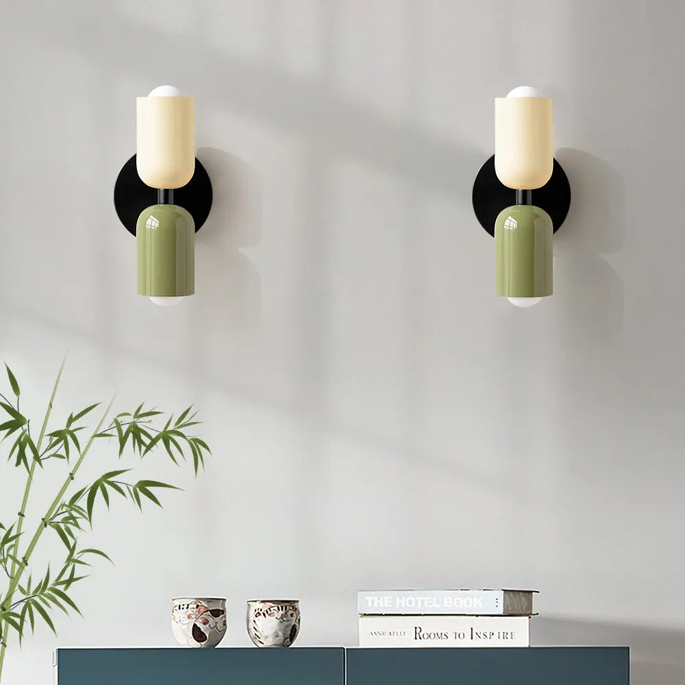 Maki – Moderne Doppelkopf-Wandleuchte