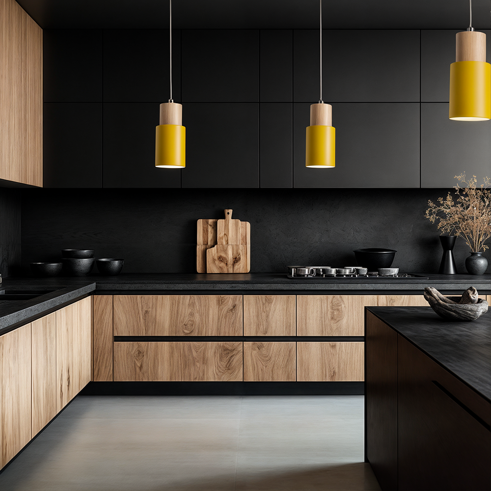 Loewe – Schlichte Holz-Pendelleuchte