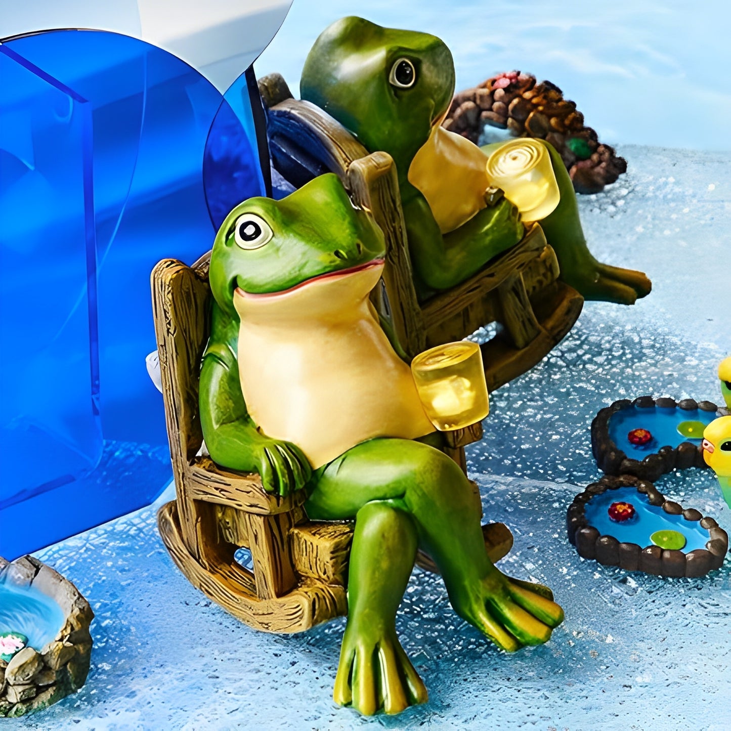 Frilo – Lustige Frosch-Solarfigur