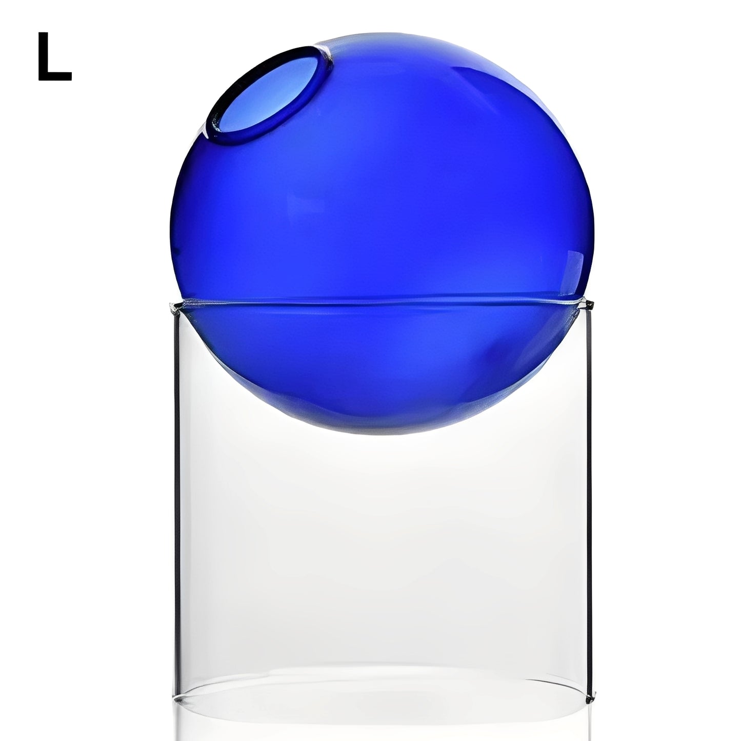 Amira – Bunte Glas Kugelvase Dekoration