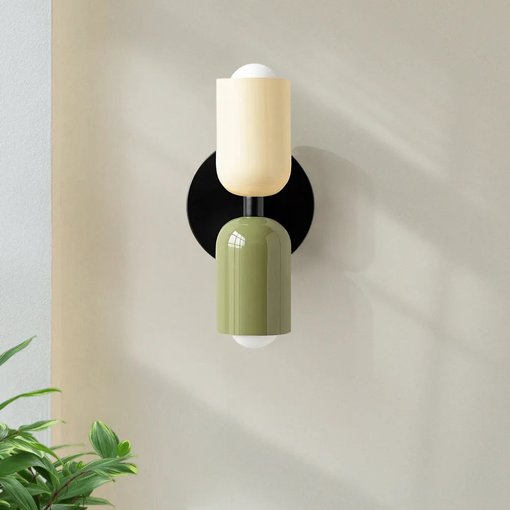 Maki – Moderne Doppelkopf-Wandleuchte
