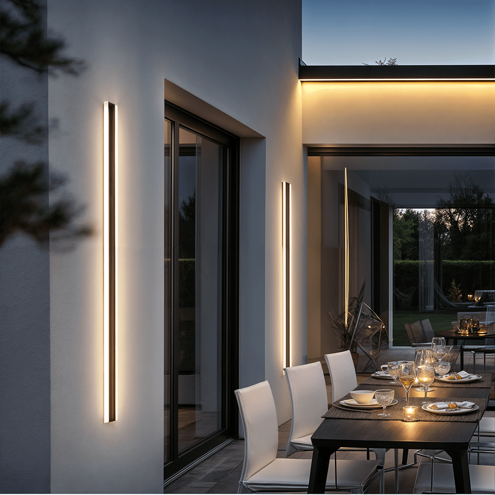 Stria – Minimalistische LED-Außenwandleuchte