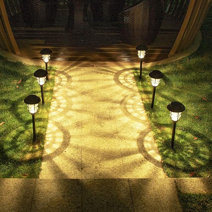 Miyu – Solar LED Gartenleuchte im Streifen-Design