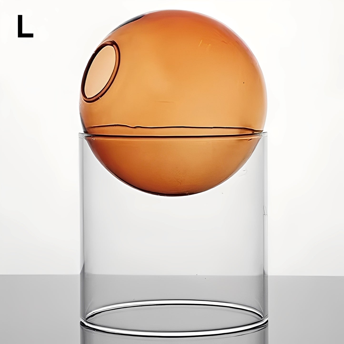Amira – Bunte Glas Kugelvase Dekoration