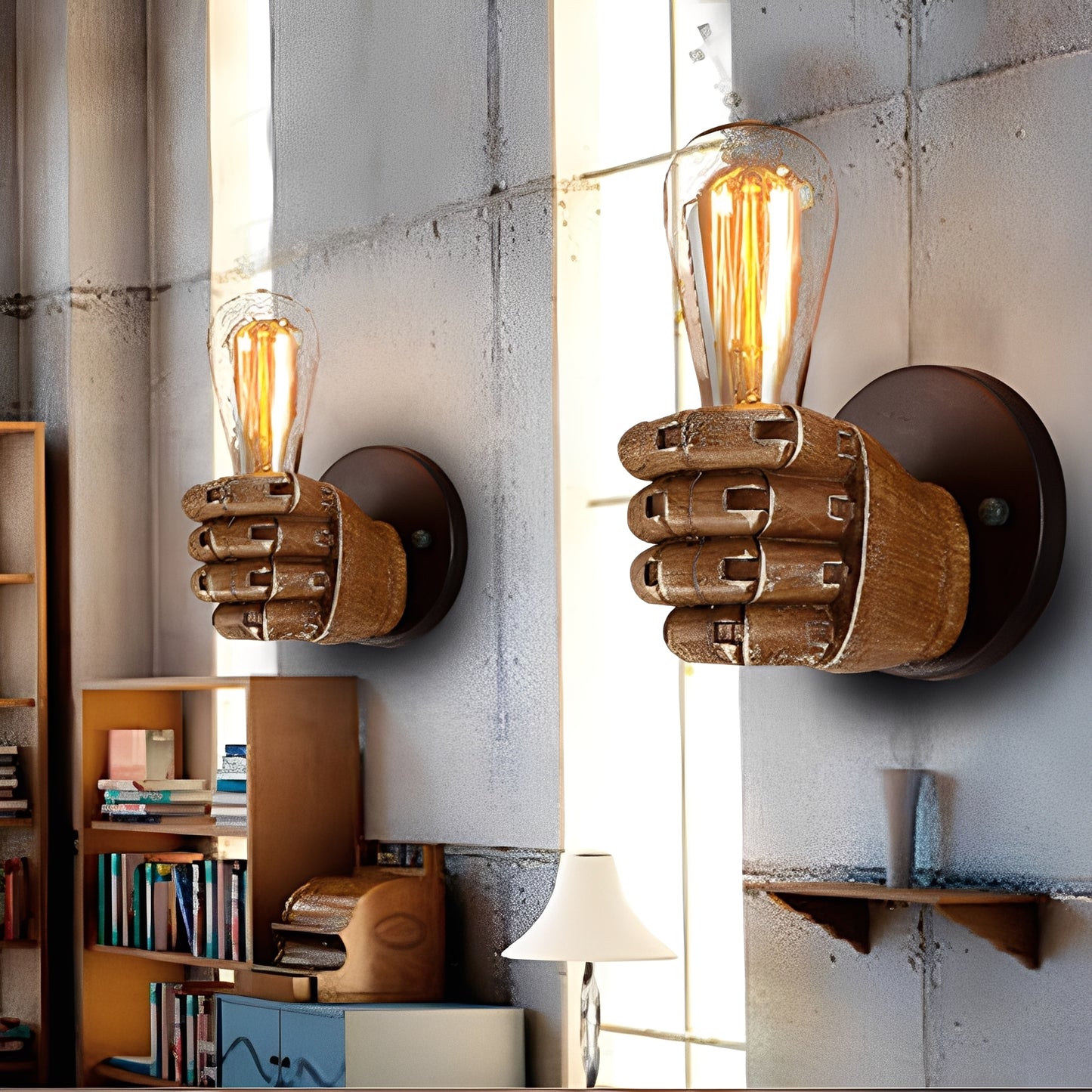 Magnus – Retro Handmodell Wandlampe