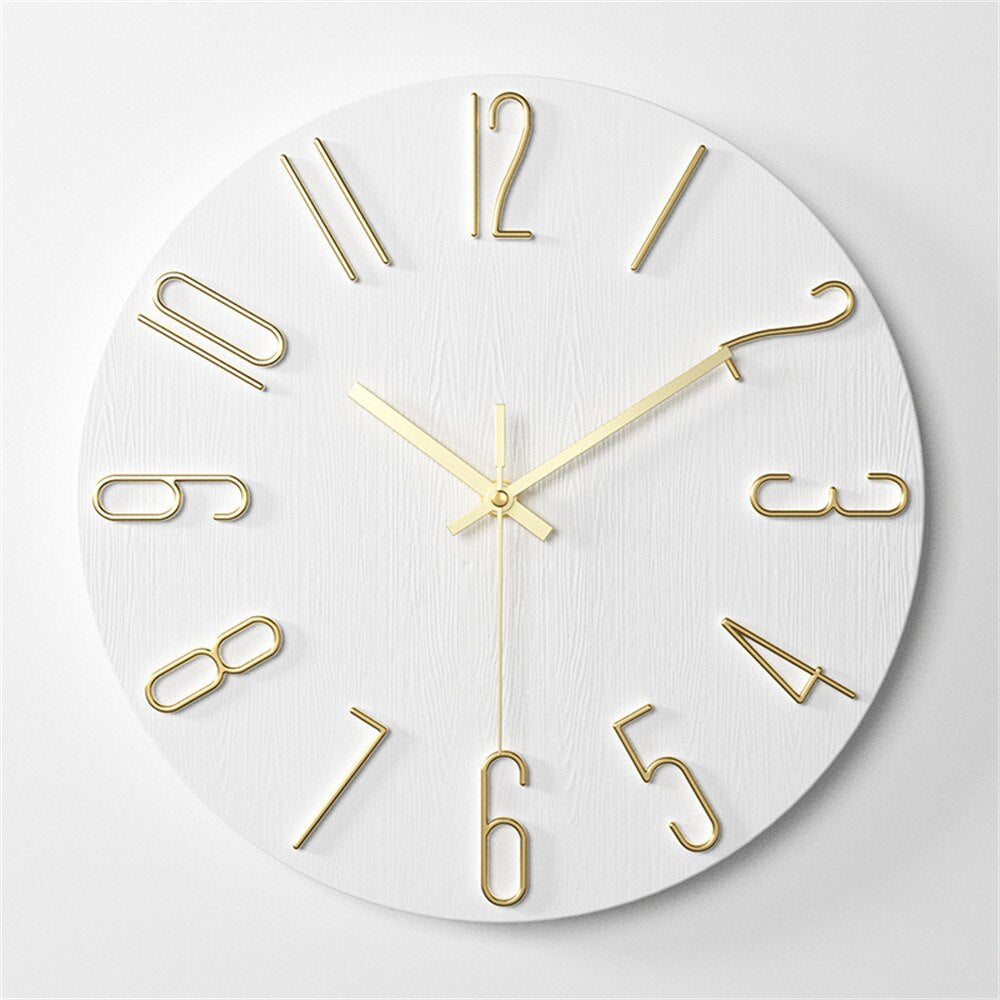Rustom – 12-Zoll Wanduhr für Wohnzimmer