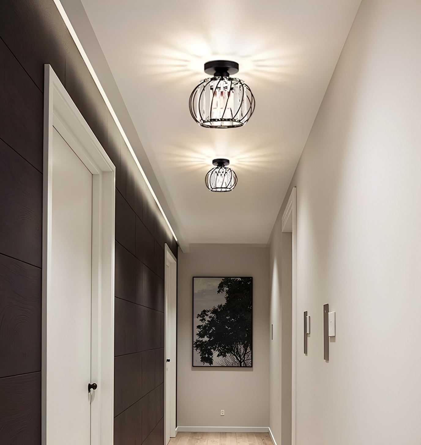 Kaela – Moderne Glas-Deckenleuchte