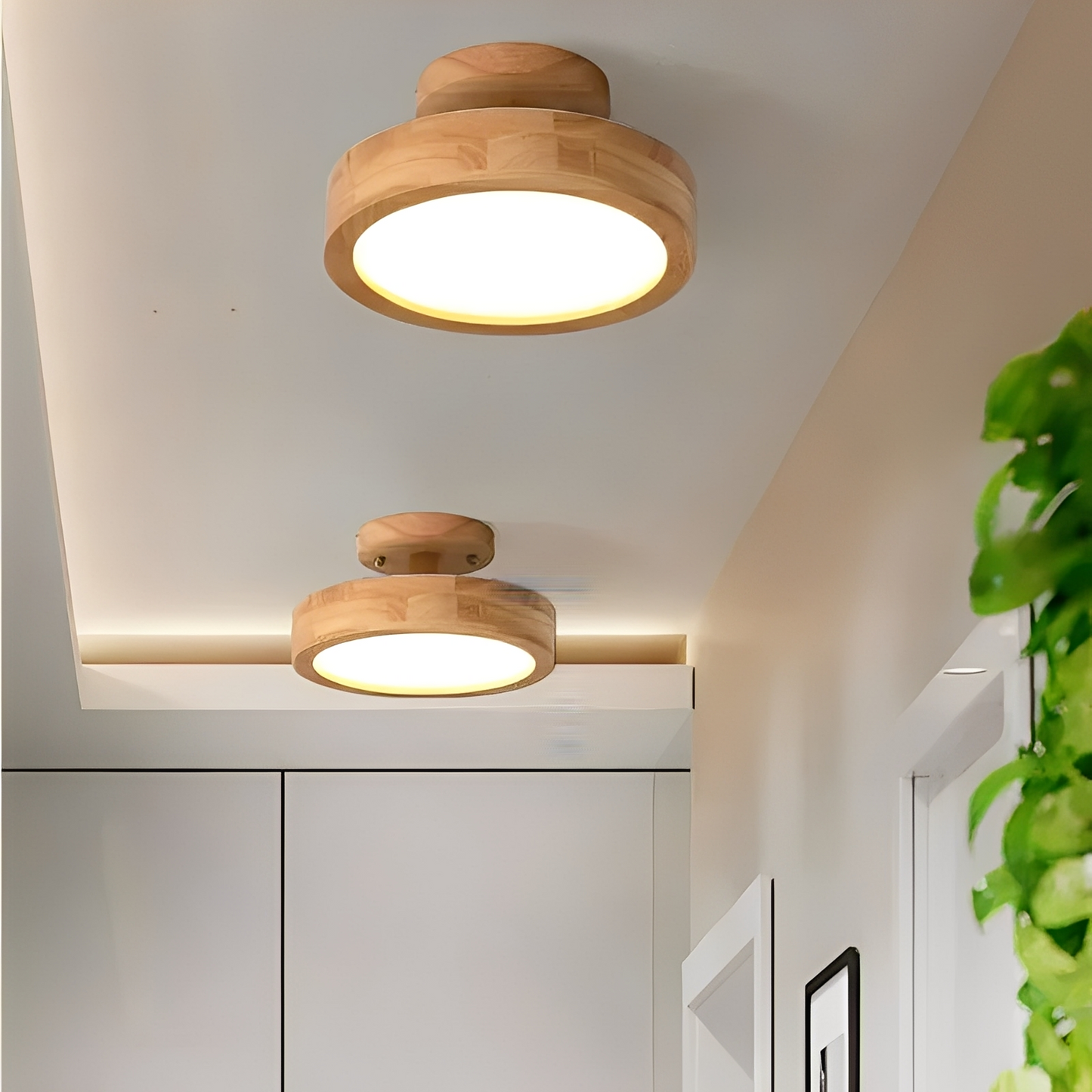Airi – Runde Deckenlampe aus Holz