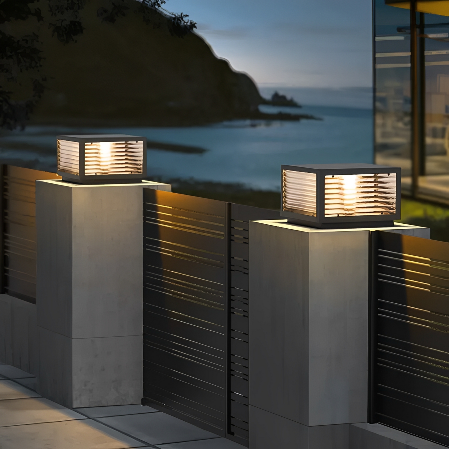 Solvian – Solarbetriebene LED-Pfeiler- und Wandleucht