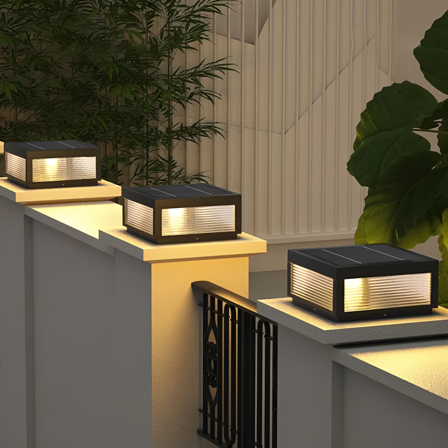 Solvian – Solarbetriebene LED-Pfeiler- und Wandleucht