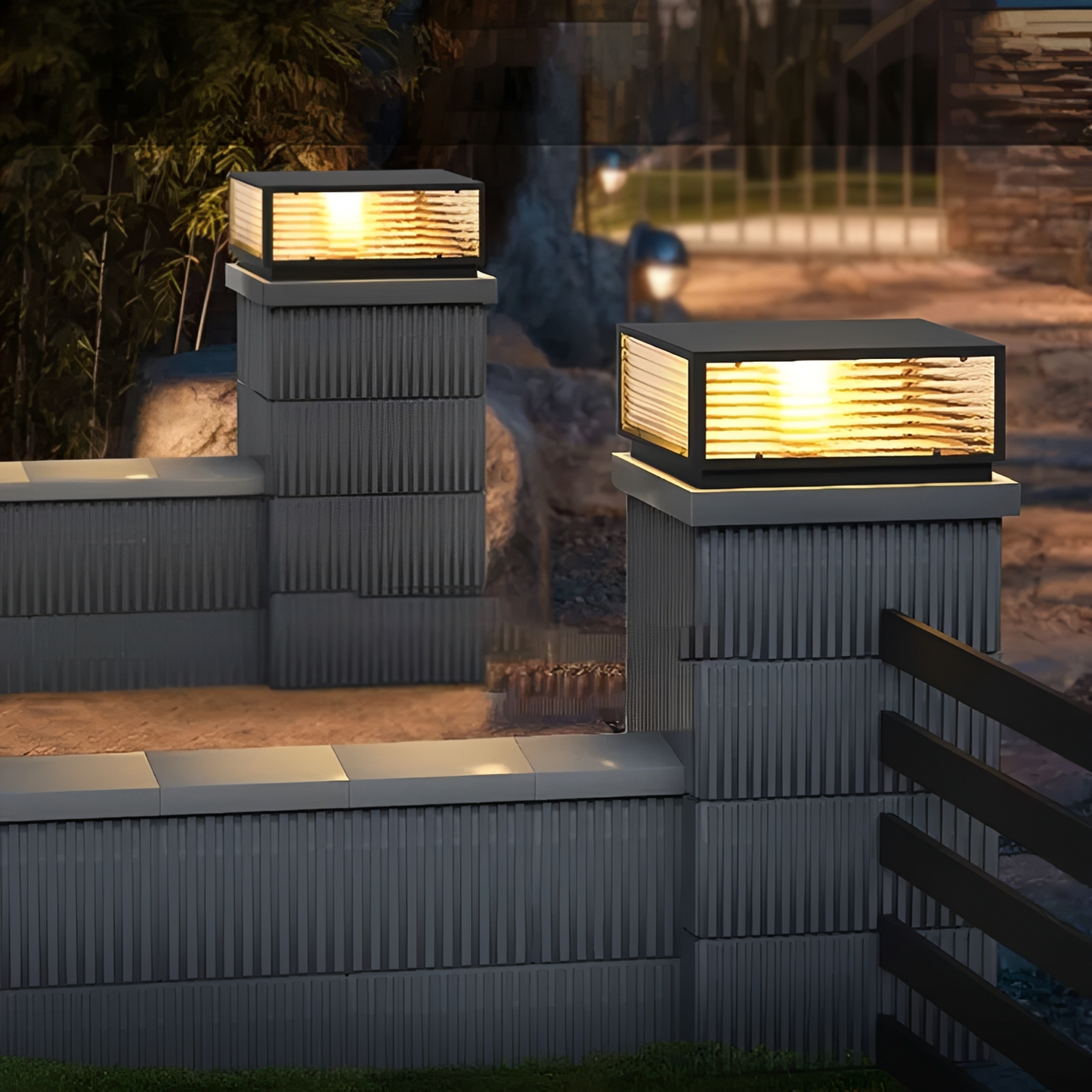 Solvian – Solarbetriebene LED-Pfeiler- und Wandleucht
