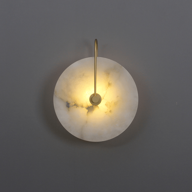 Aveline – LED-Wandleuchte aus Alabasterstein