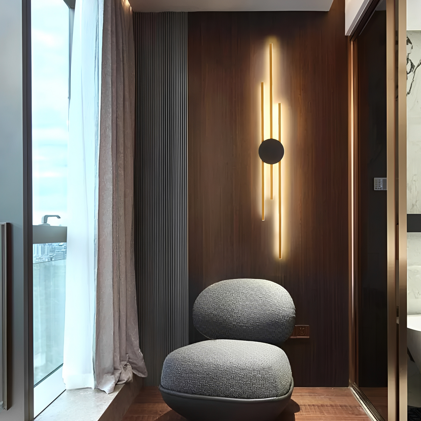 Ray – Elegante Kupfer-Wandlampe