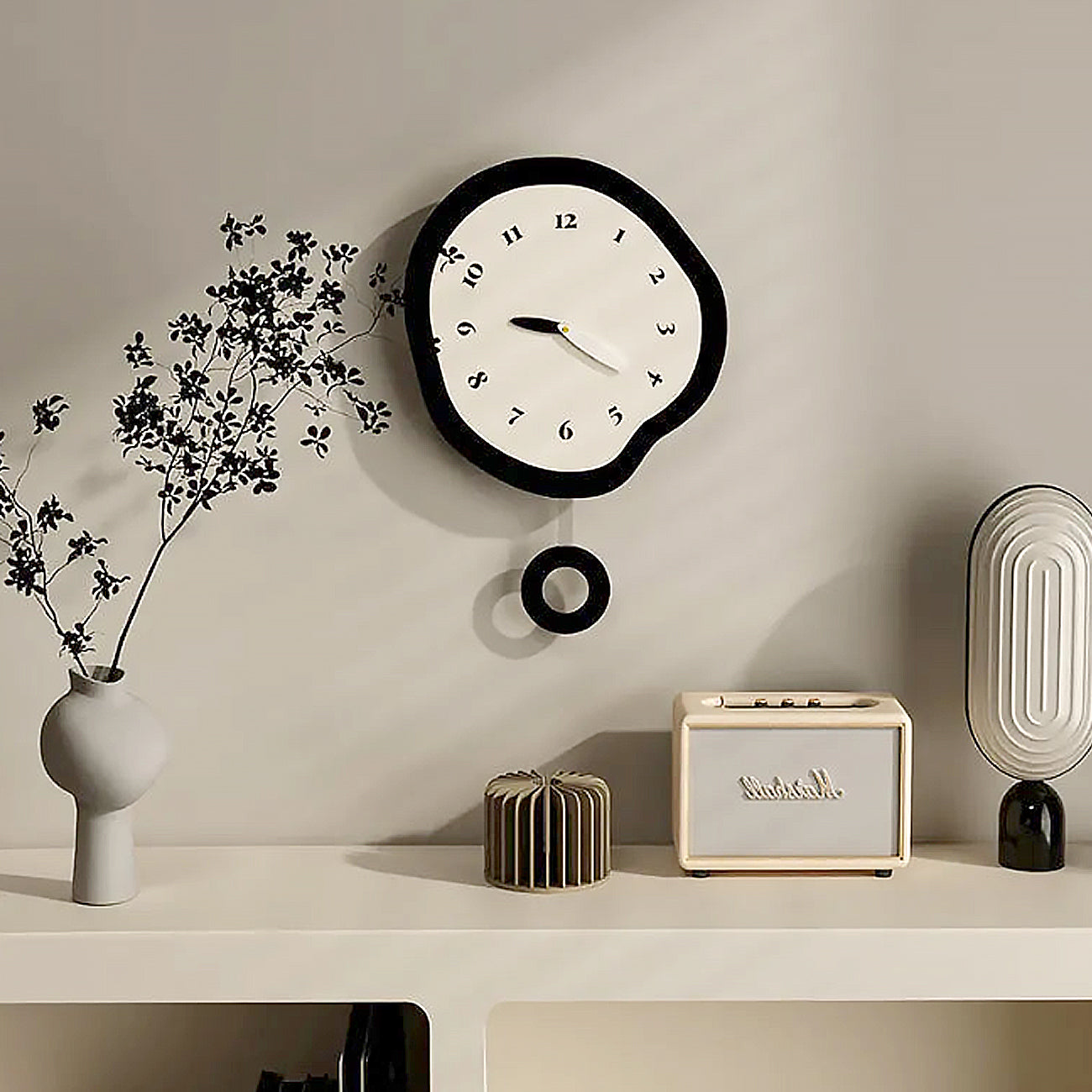 Kairo – Kreative Irreguläre Wanduhr