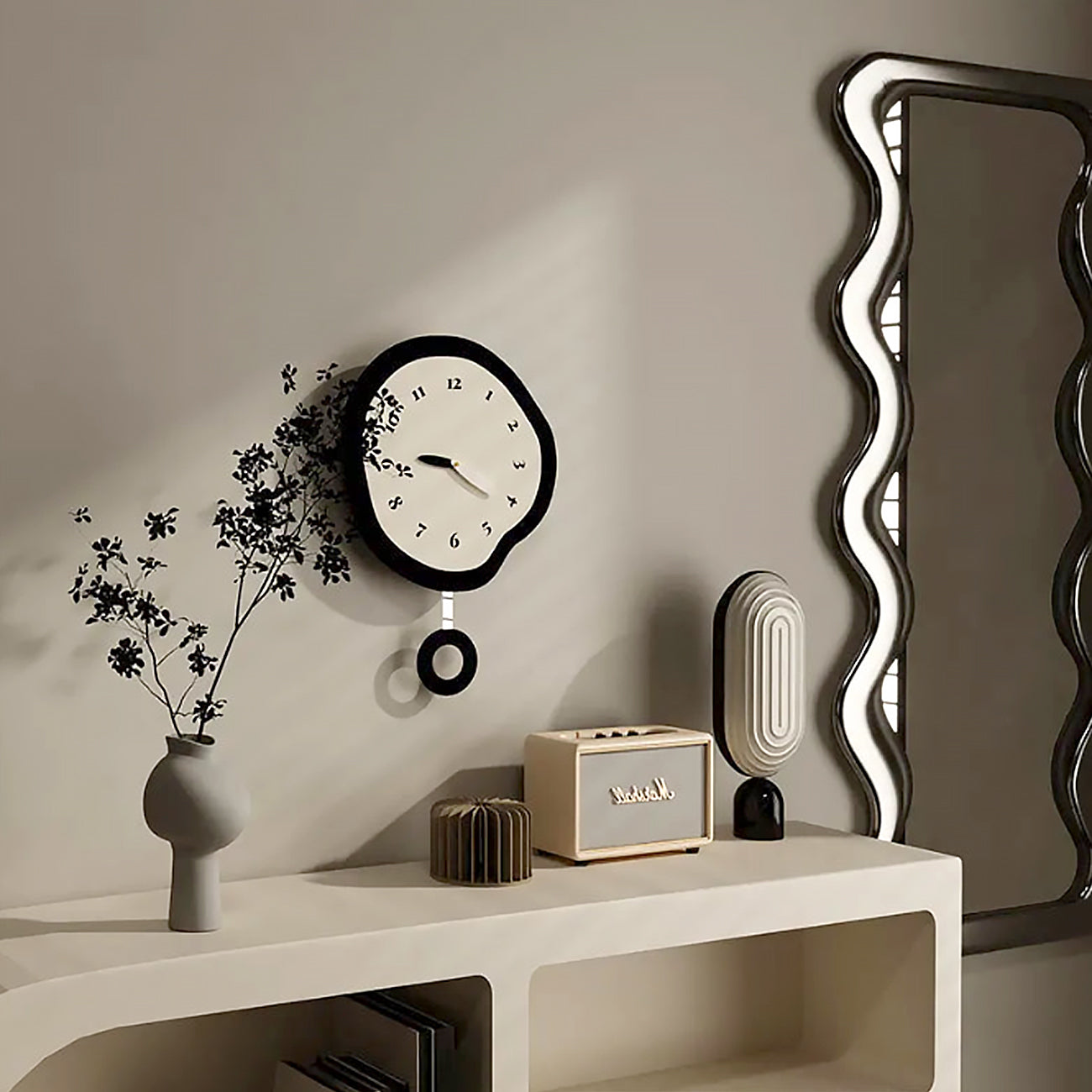 Kairo – Kreative Irreguläre Wanduhr