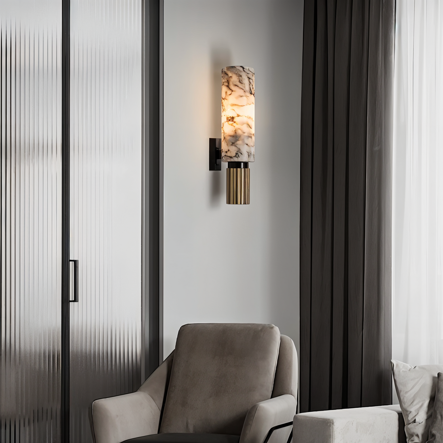 Dawnie – Elegante Marmor-Wandleuchte