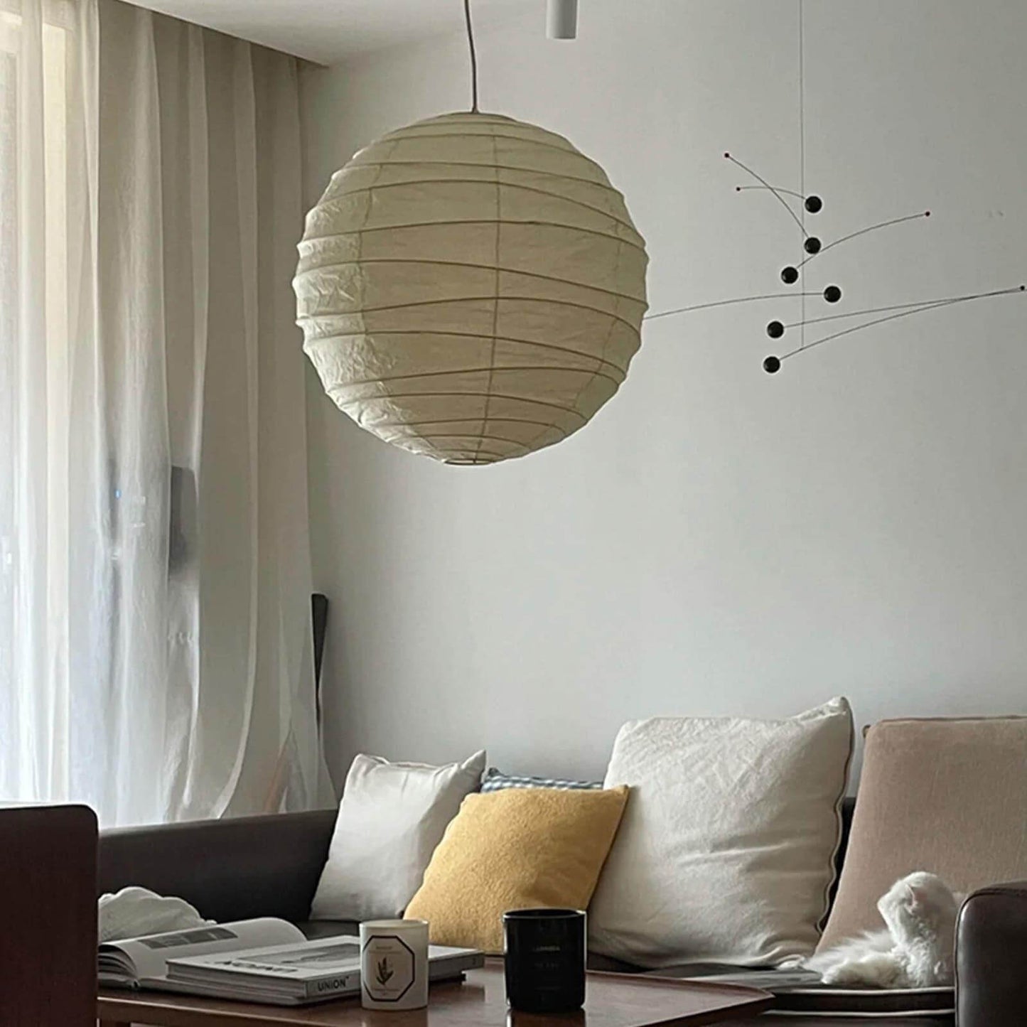 Hoshiko – Reispapier Kugel Pendelleuchte