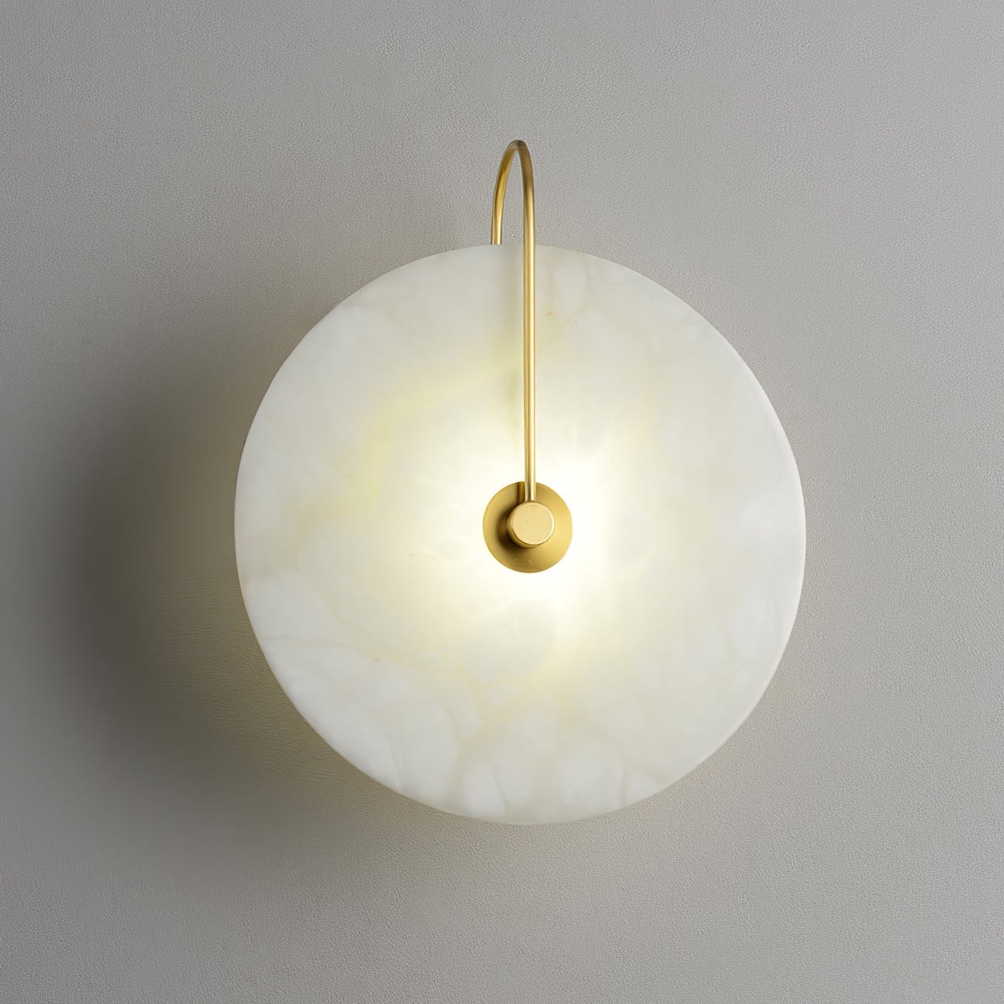 Aveline – LED-Wandleuchte aus Alabasterstein