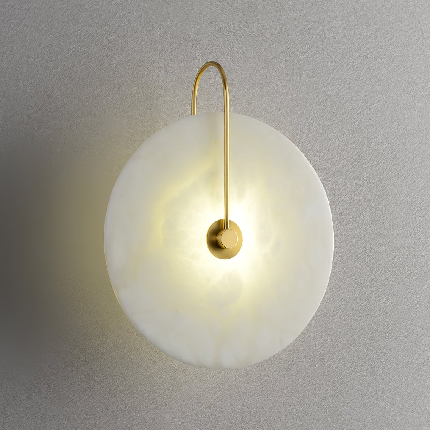 Aveline – LED-Wandleuchte aus Alabasterstein