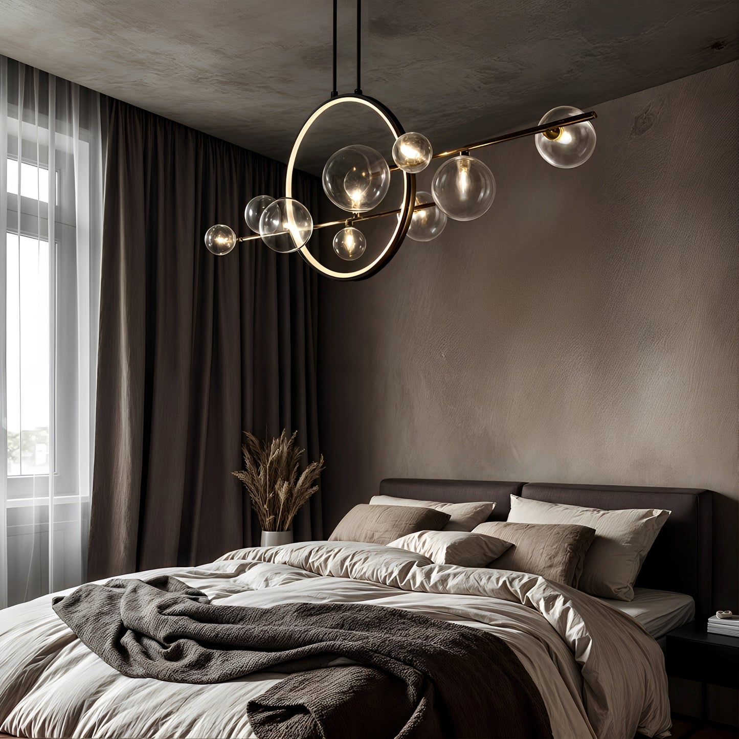 Luneo – Postmoderne Glas-Pendelleuchte