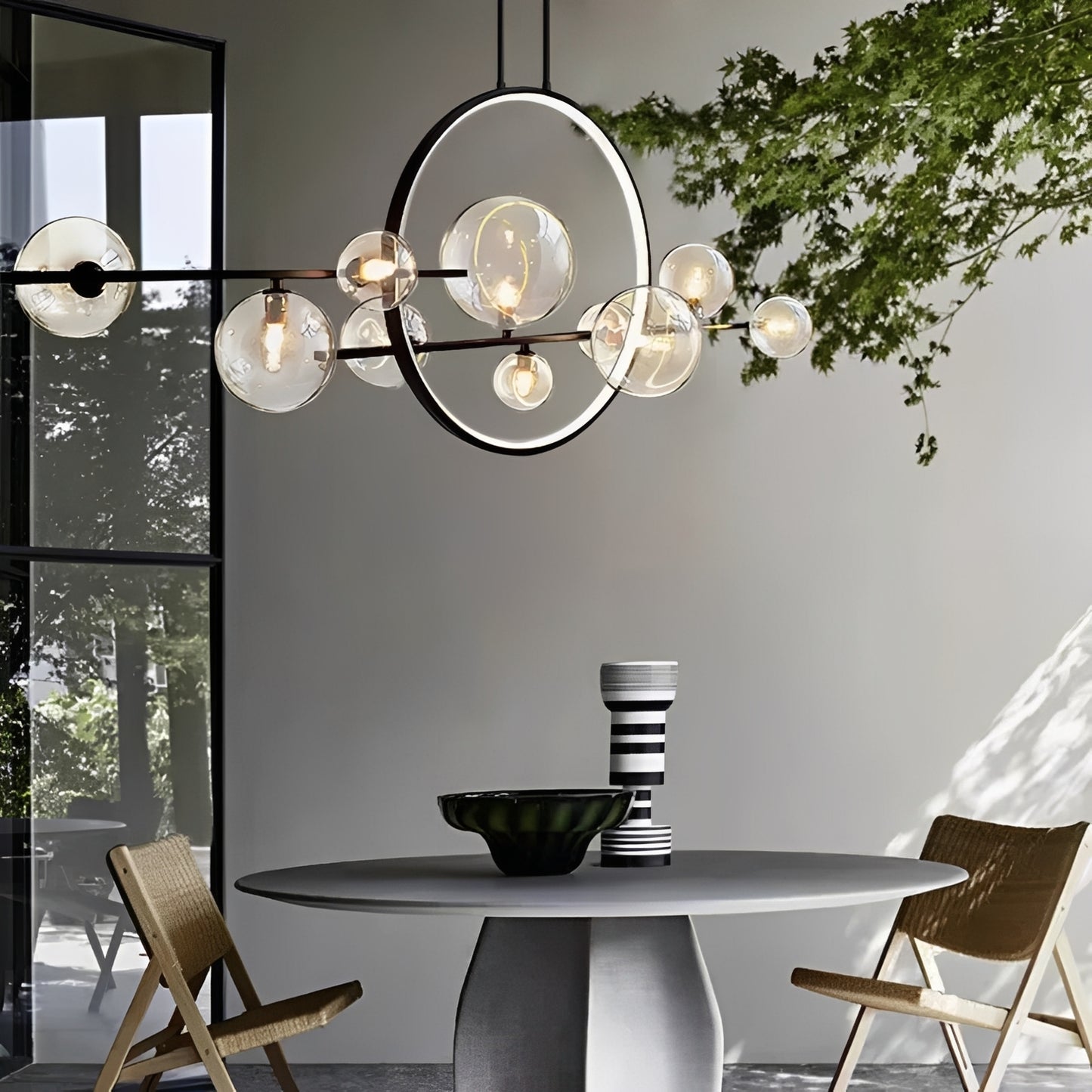 Luneo – Postmoderne Glas-Pendelleuchte