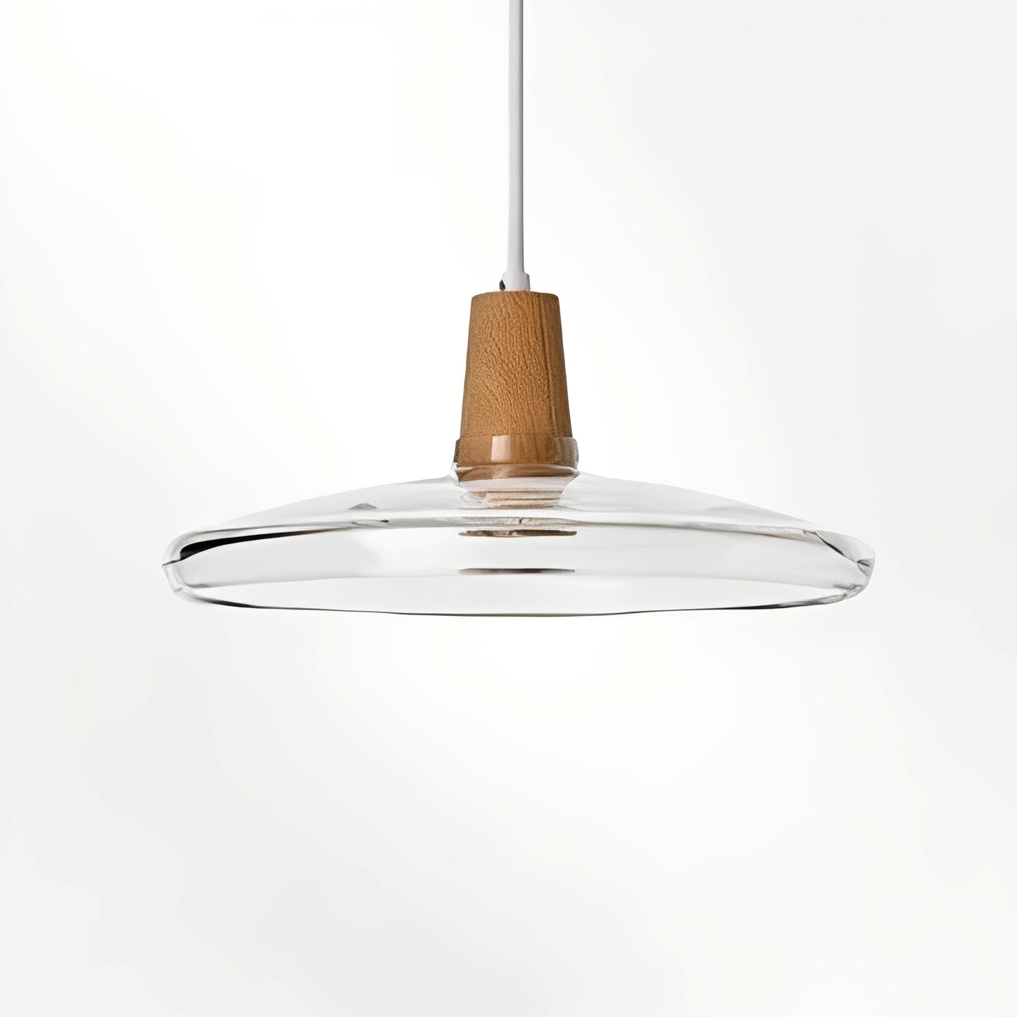 Nozomi – Antike Holz-Glas Pendelleuchte