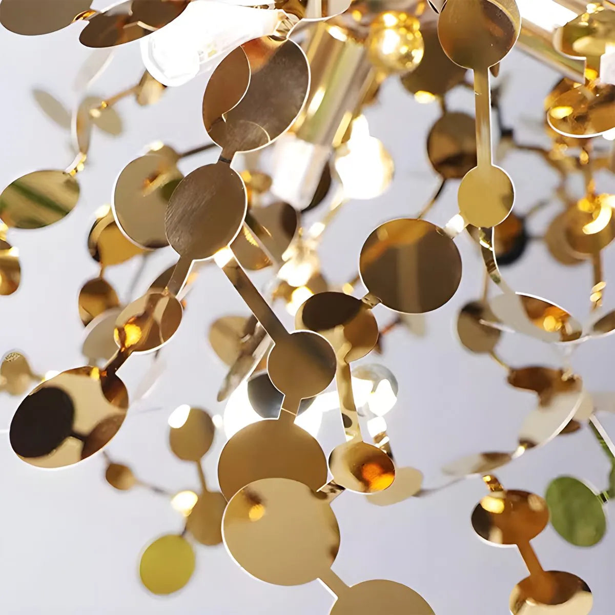 Ayato – Blatt Design Edelstahl-Hängeleuchte