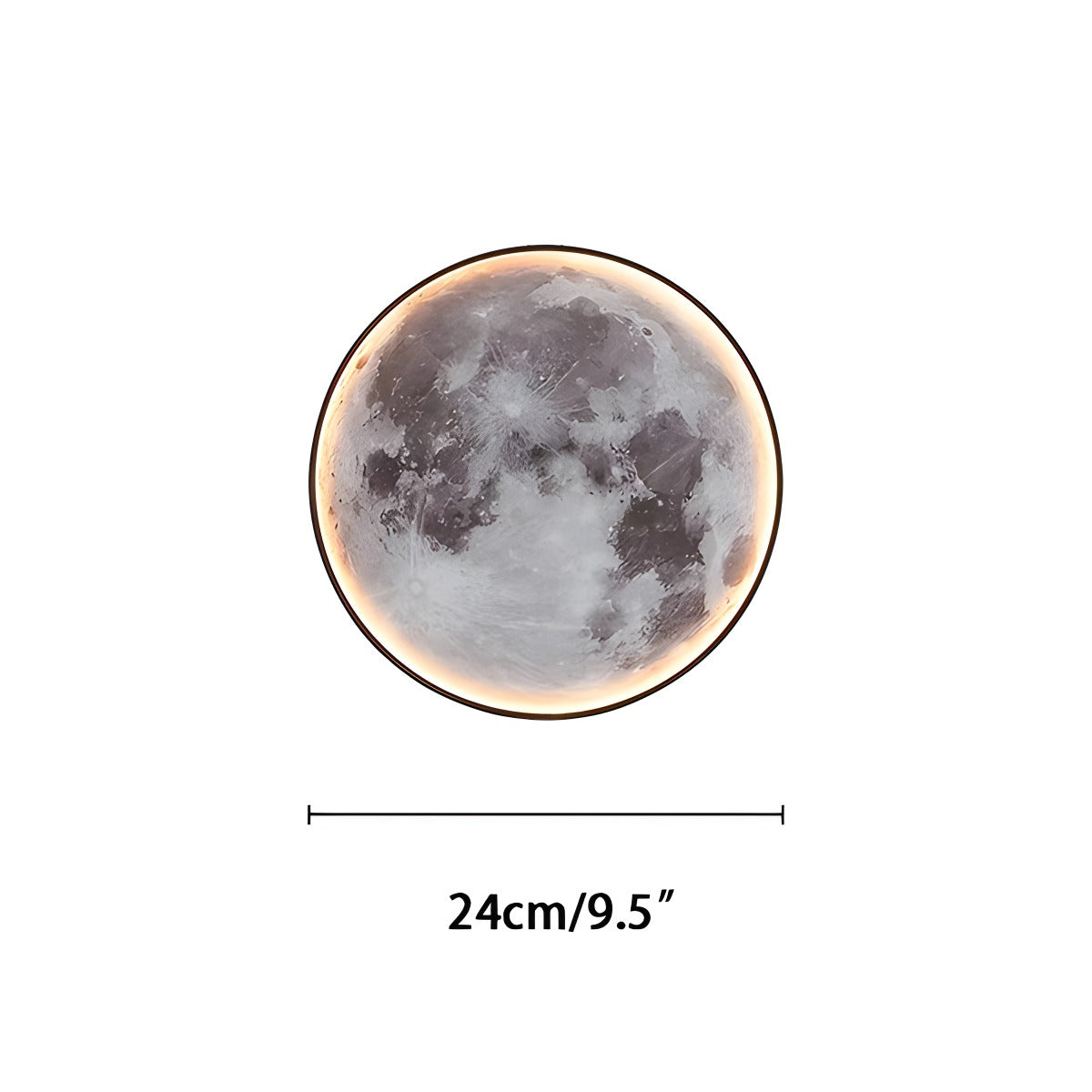 Tsukiko – Runde Mond Design-Wandlampe