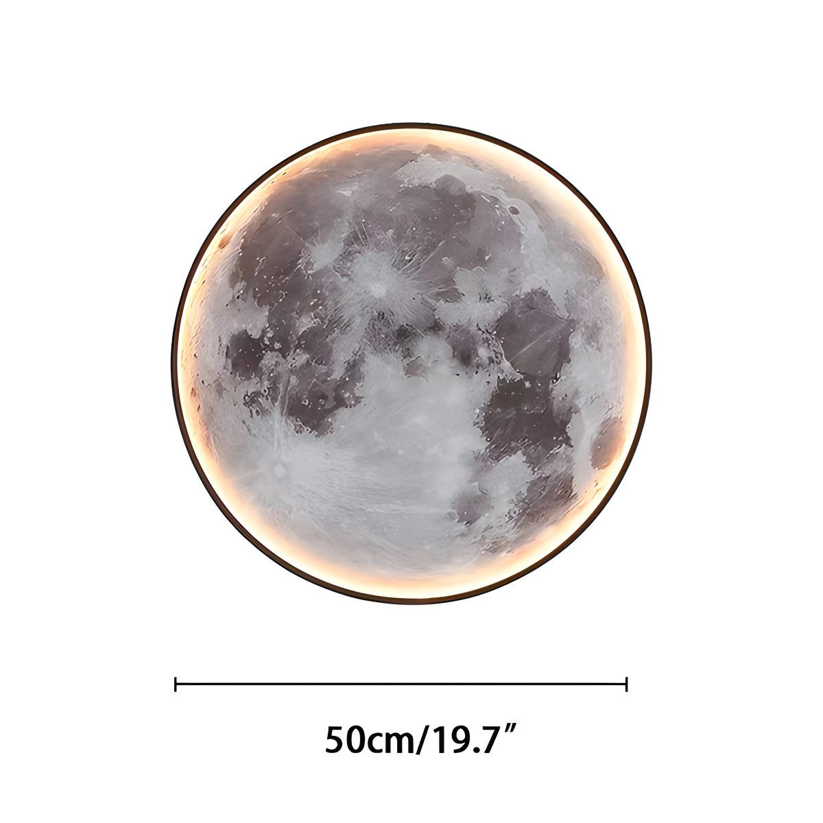 Tsukiko – Runde Mond Design-Wandlampe
